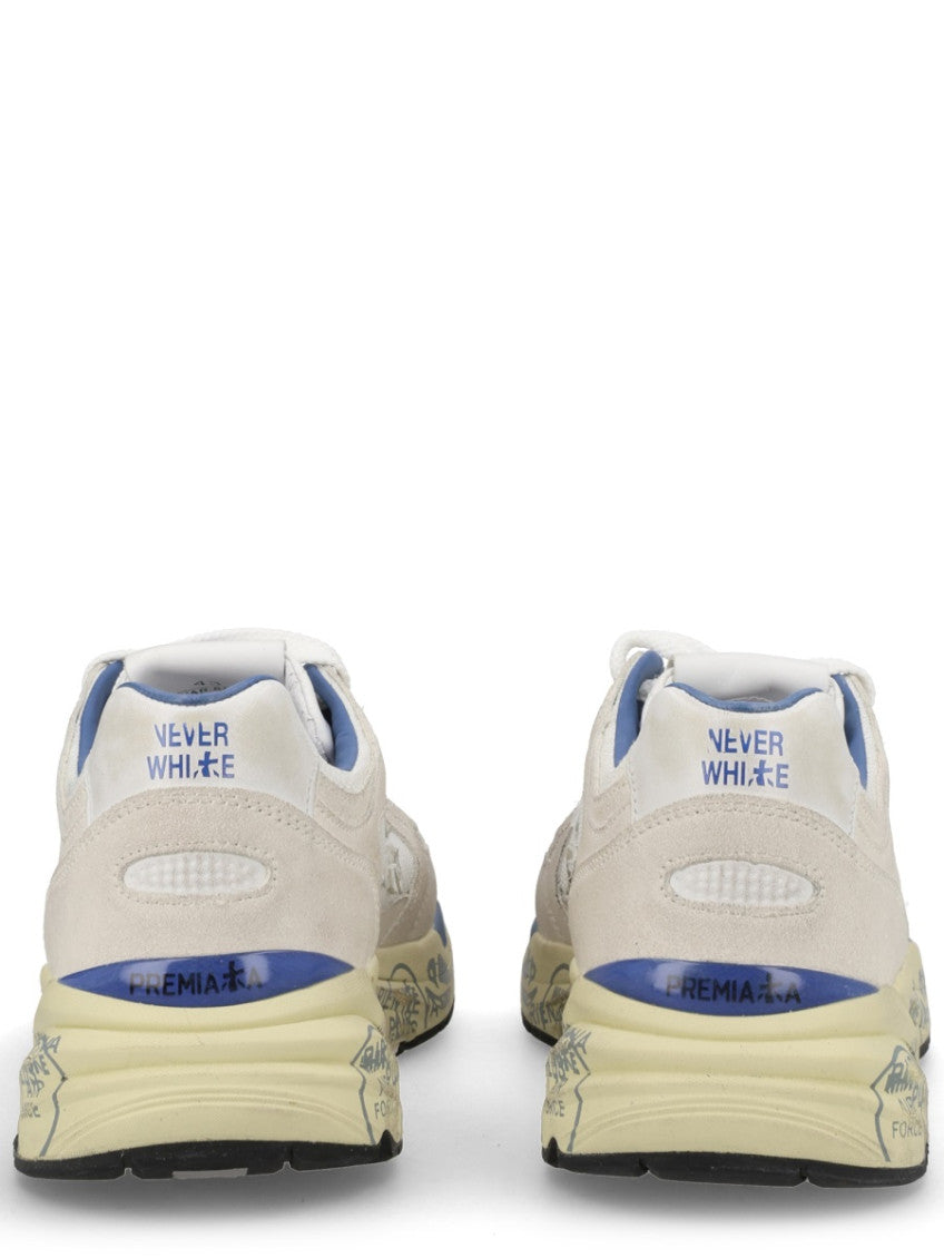 White Solid Mase-25 Sneakers 4