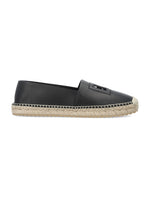 Black Solid Classic Espadrilles 1