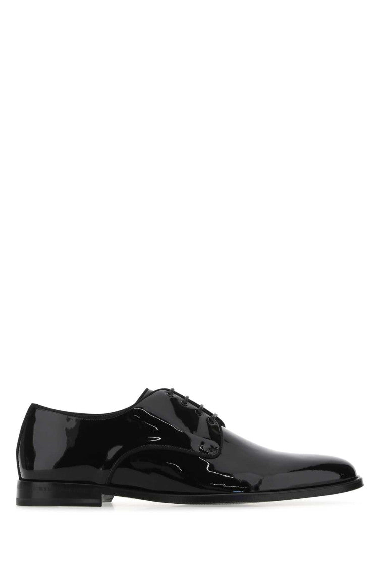 Black Leather Lace-up Shoes 1