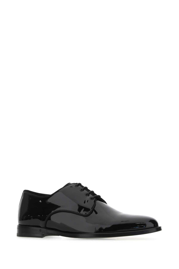Black Leather Lace-up Shoes 2