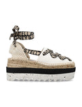 White Round Toe Espadrilles 1
