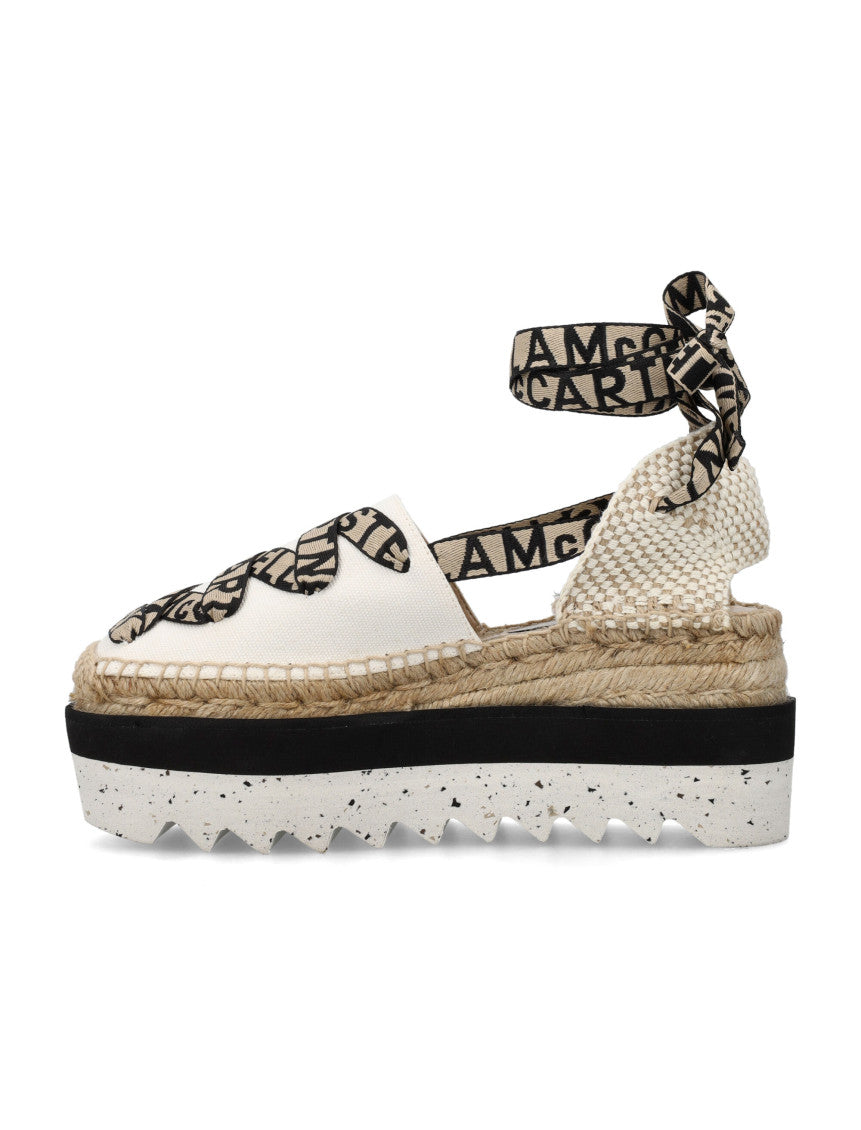 White Round Toe Espadrilles 3
