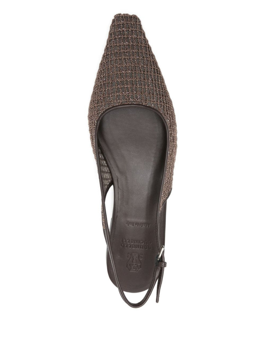 Brown Slingback Ballets Flats 3