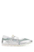 Silver Logo Ballet Flats 1