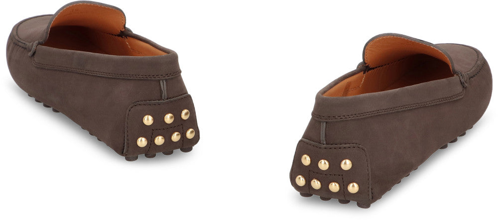 Brown Solid Loafers 4