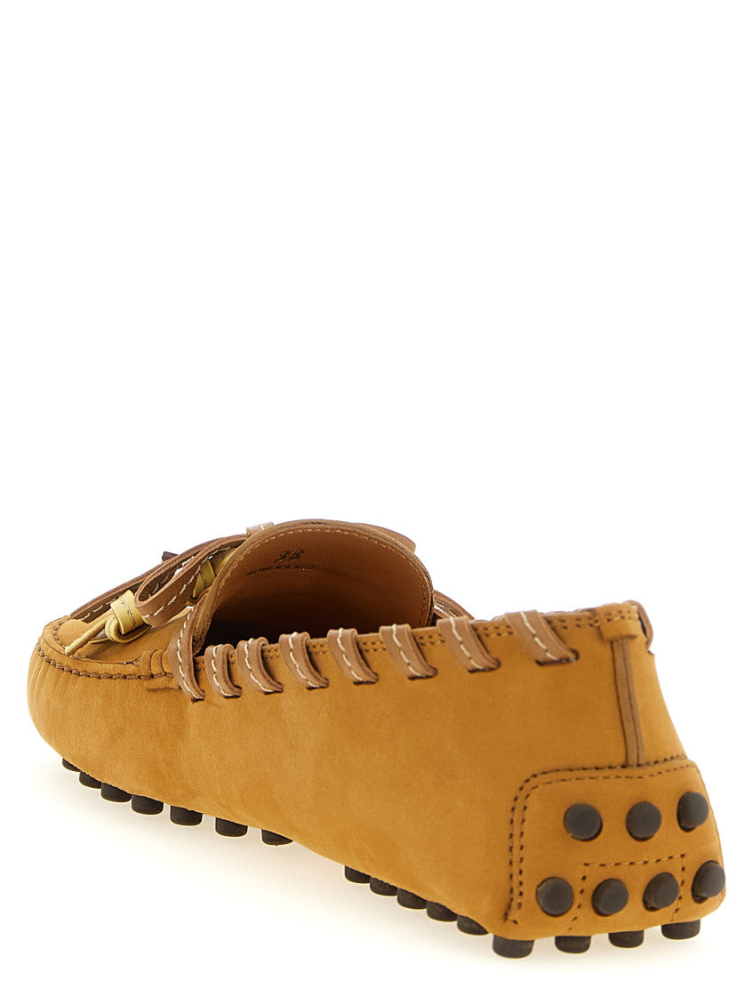 Beige Solid Loafers 3