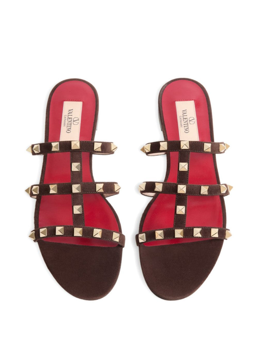 Brown Rockstud Flats 3
