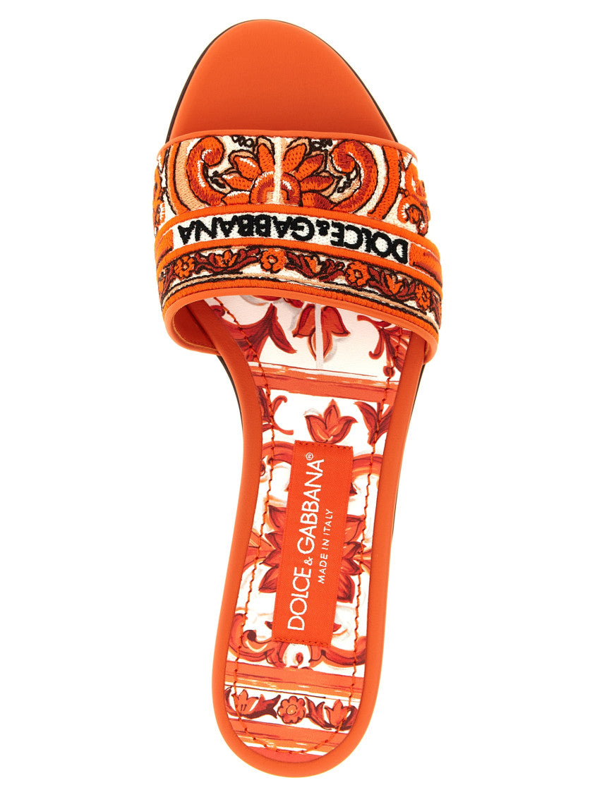Orange Logo Flats 5