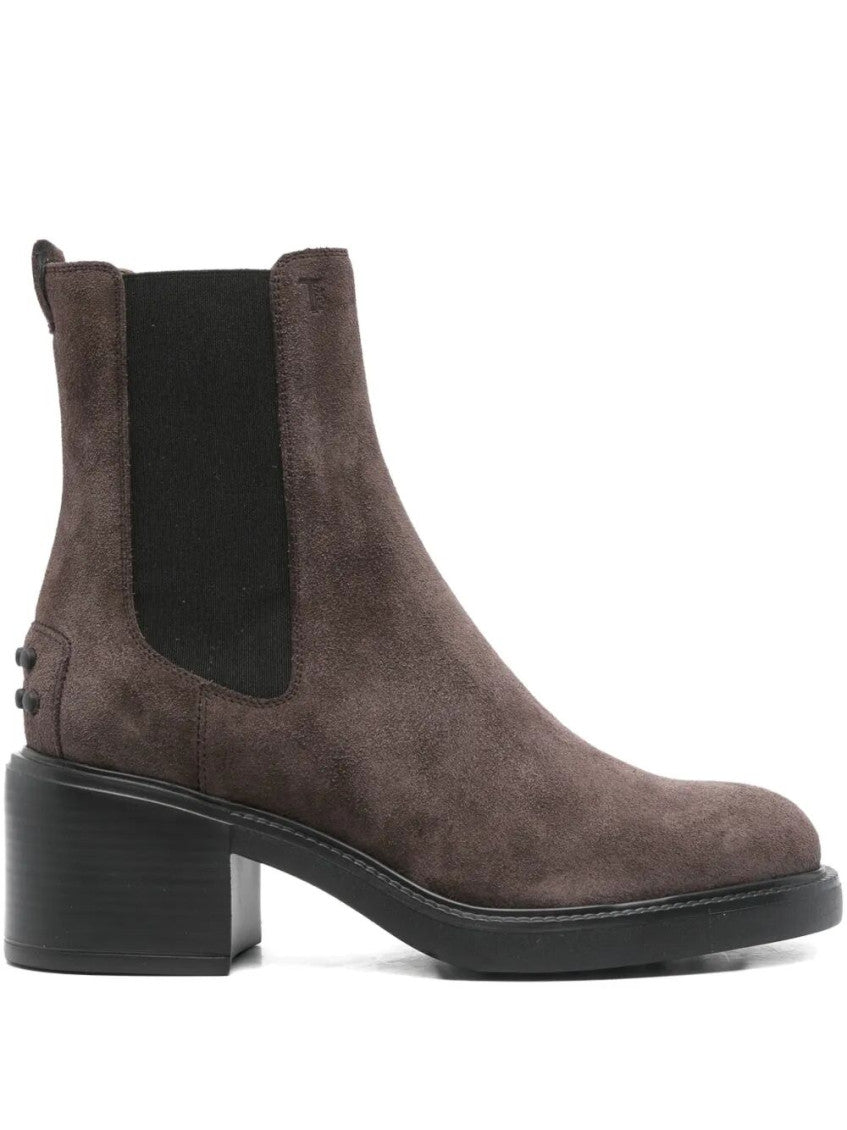 Dark Brown Suede Ankle Boots 1