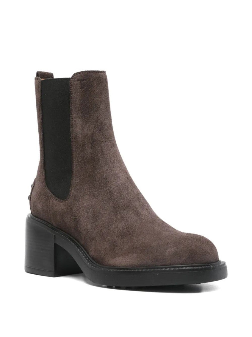 Dark Brown Suede Ankle Boots 2