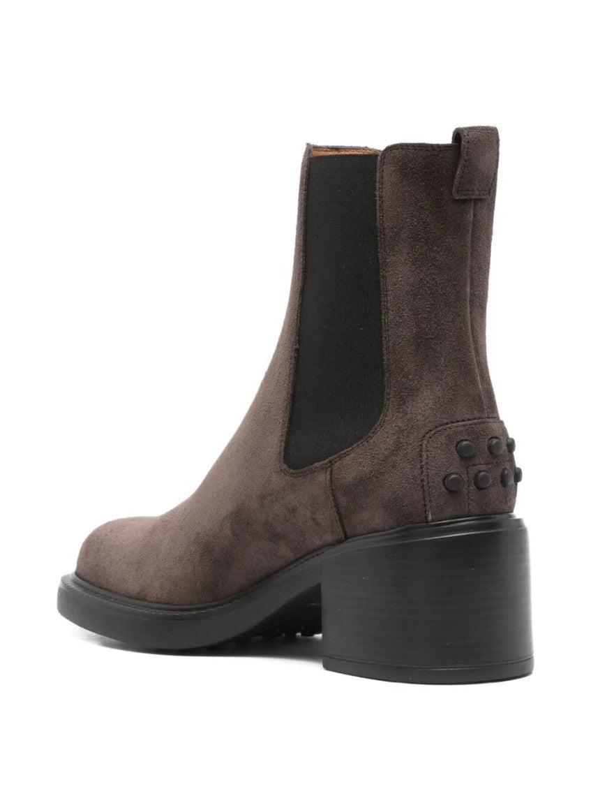 Dark Brown Suede Ankle Boots 3