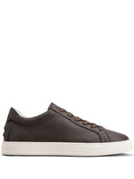 Brown Leather Sneakers 1