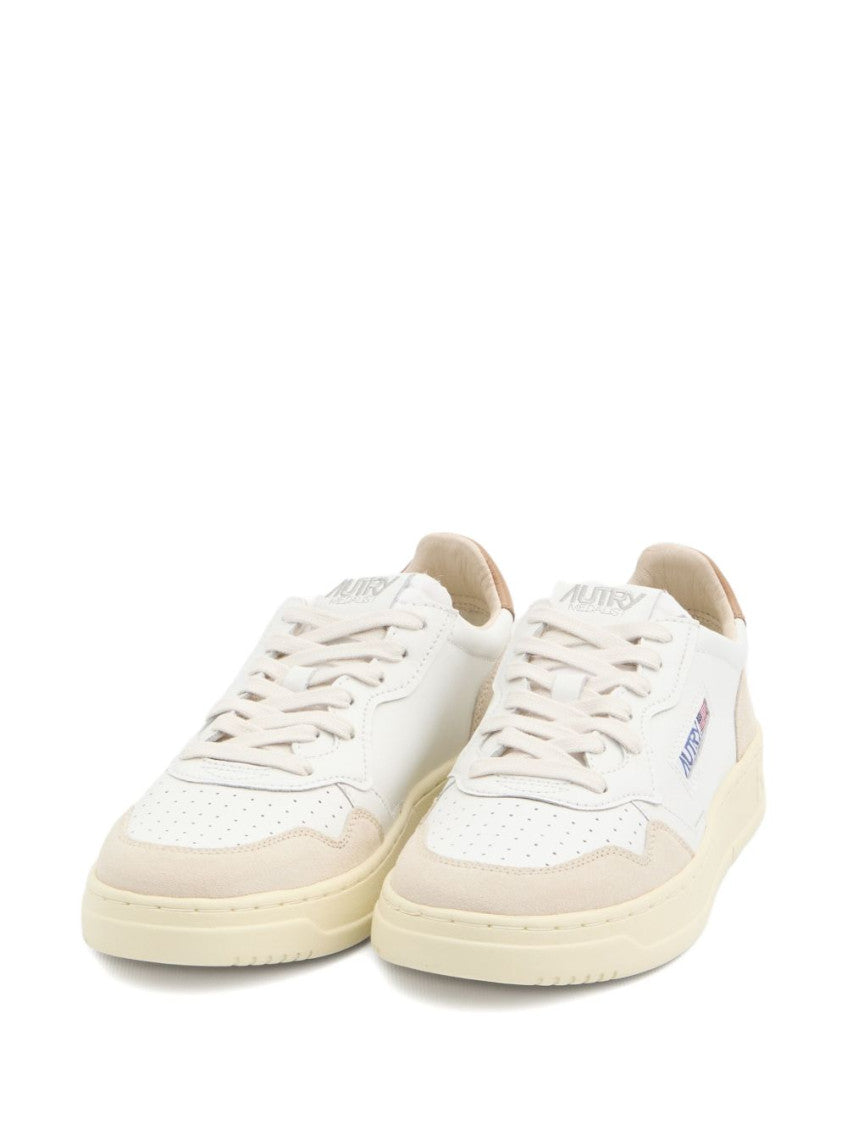 White Medalist Logo Sneakers 2