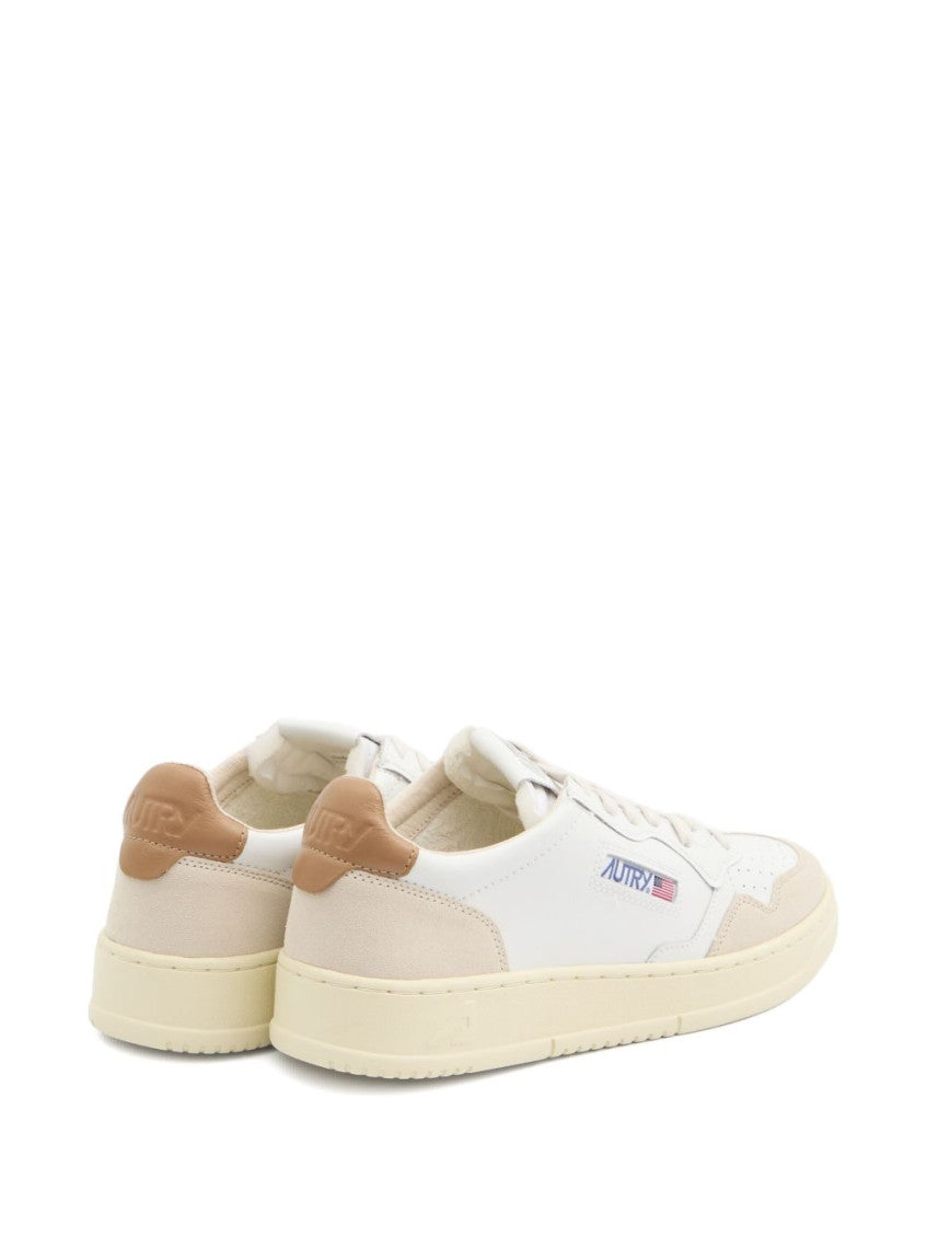 White Medalist Logo Sneakers 4