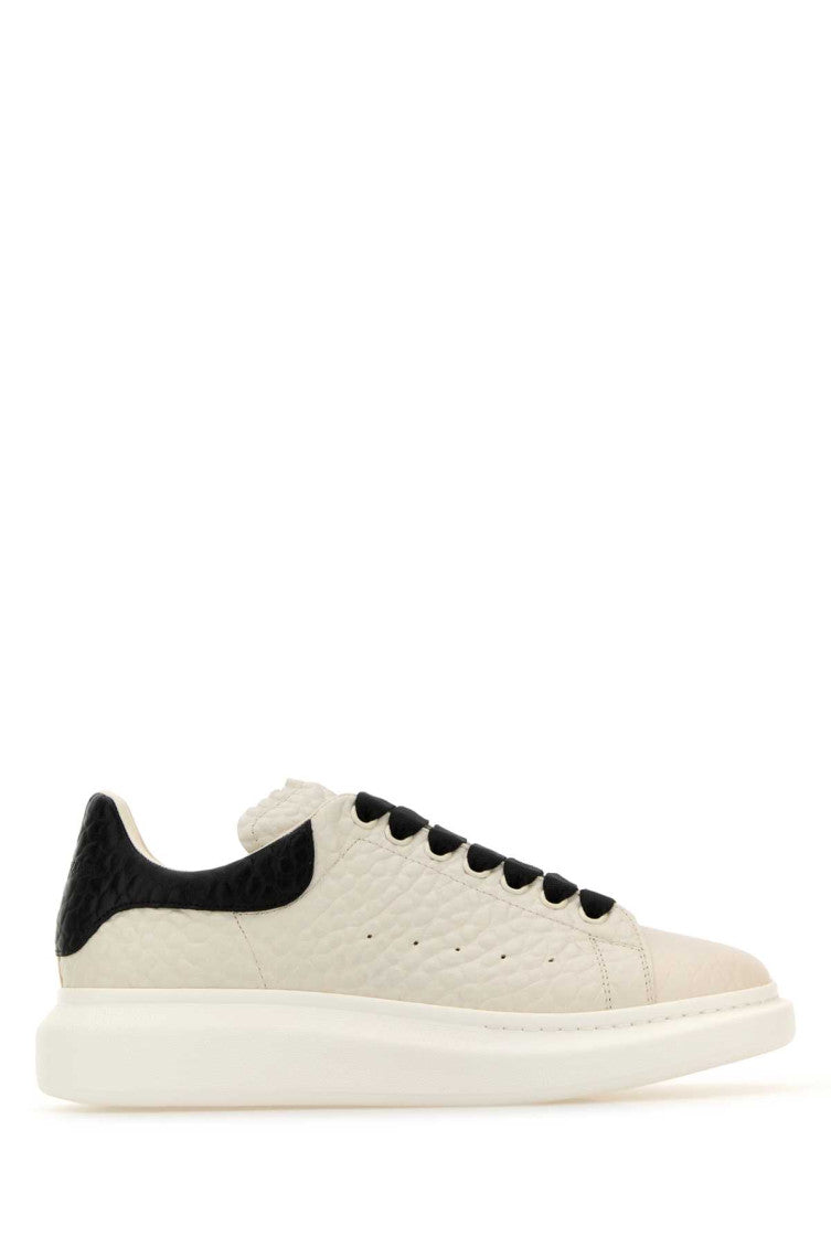 Off White Leather Sneakers 1
