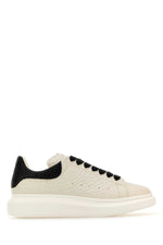Off White Leather Sneakers 1