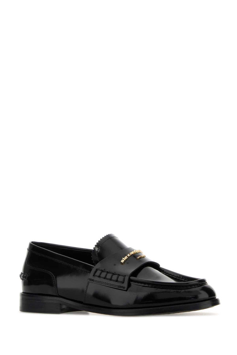 Black Leather Carter Loafers 2