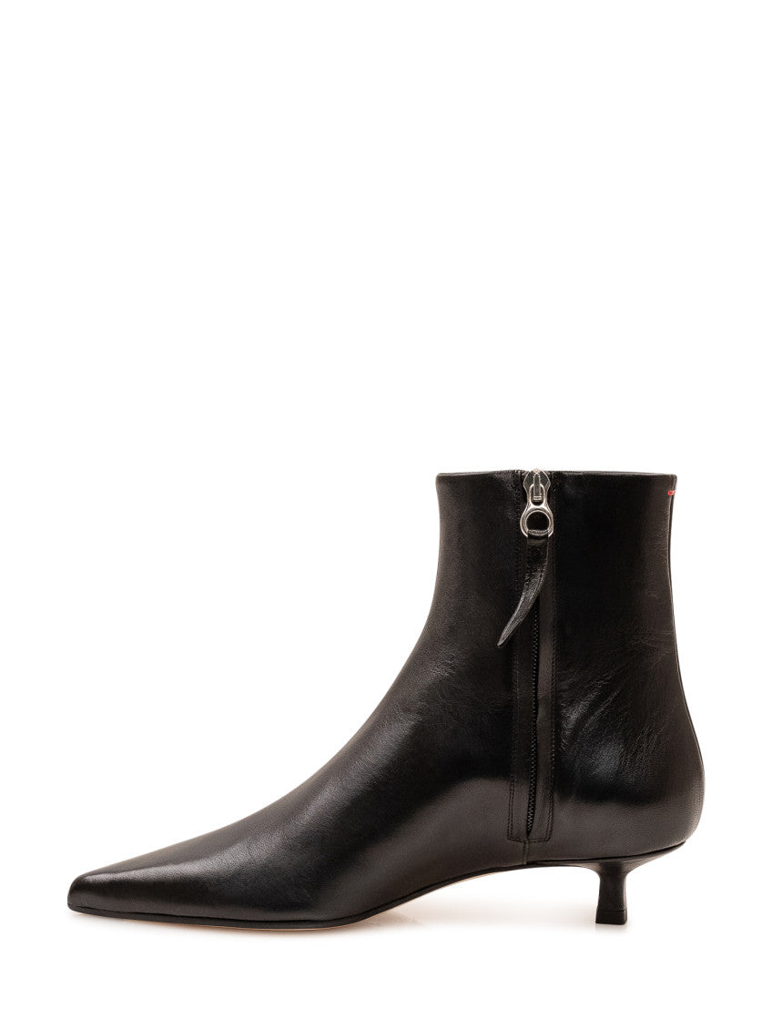 Black Leather Sofie Boots 4