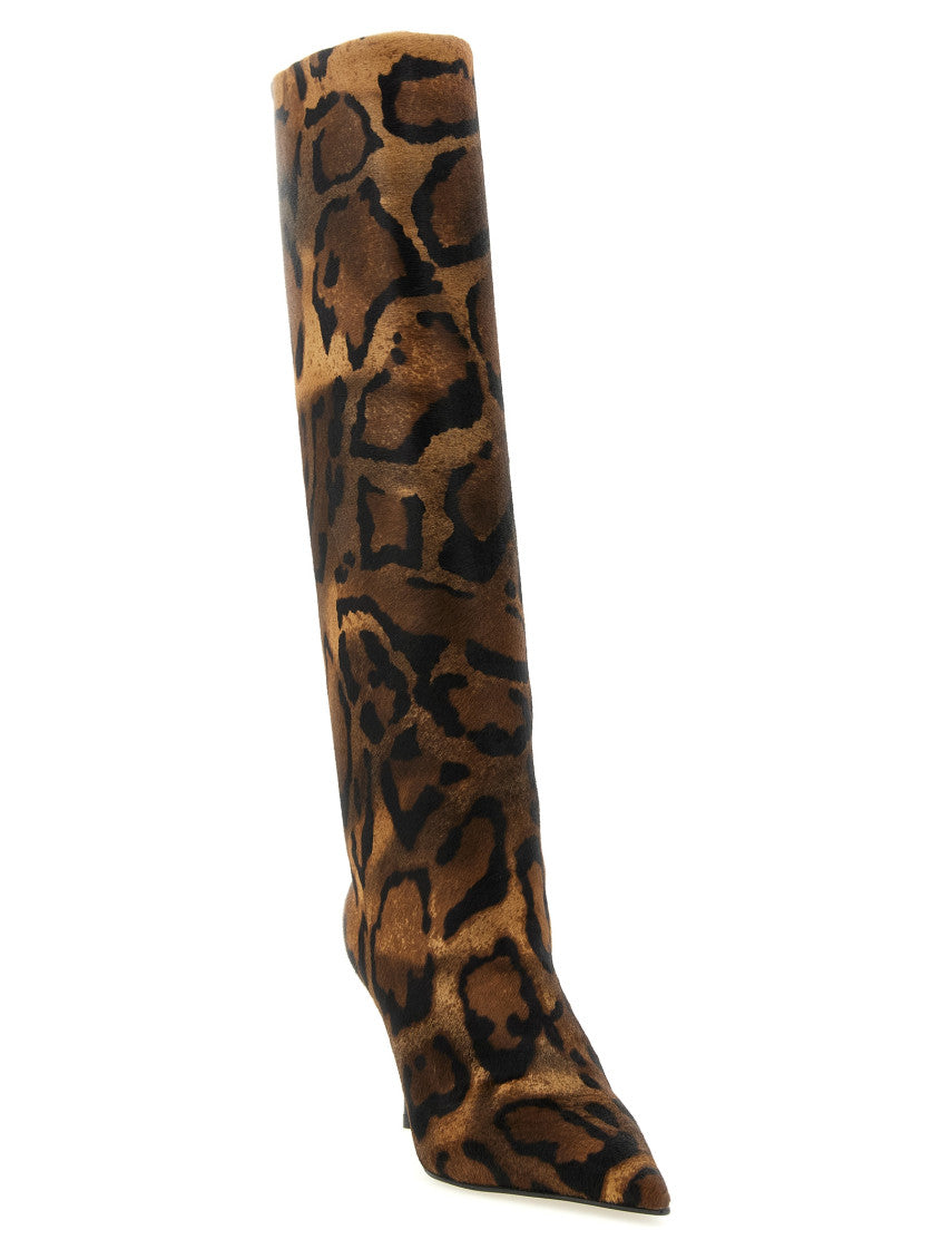 Brown Leopard Print Boots 2
