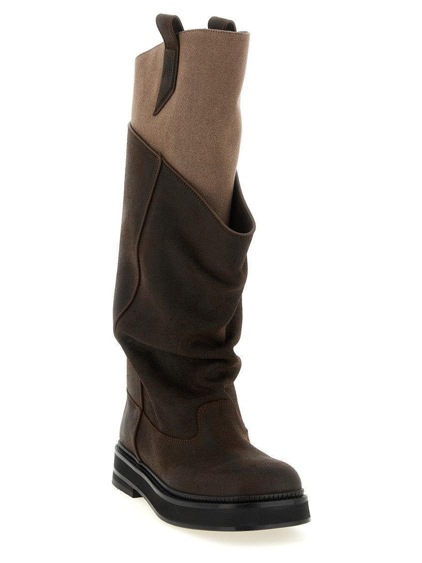 Brown Robin Leather Boots 2