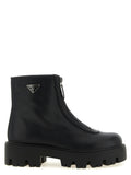 Black Zipped Ankle Boots 1