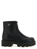 Black Zipped Ankle Boots 1