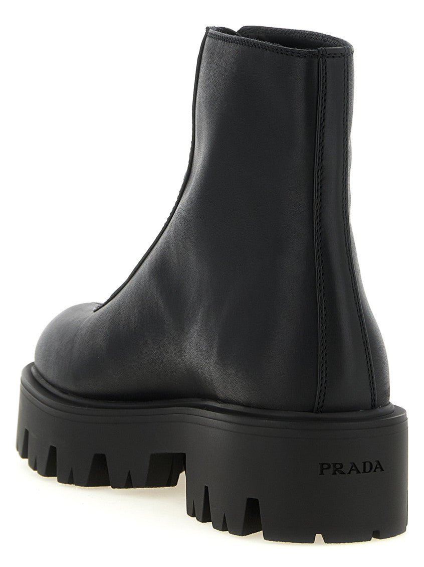 Black Zipped Ankle Boots 3