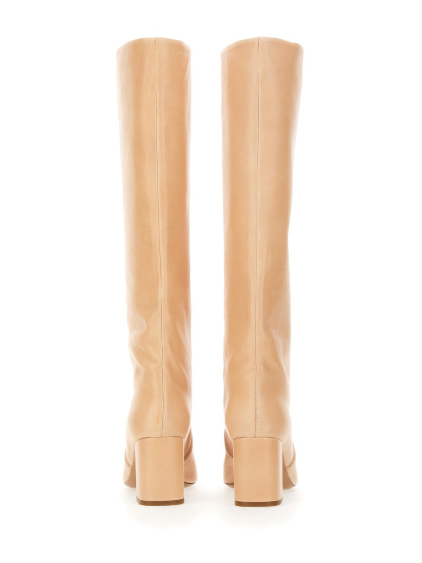 Beige Knee-High Boots 3
