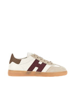 White Color Block Sneakers 1