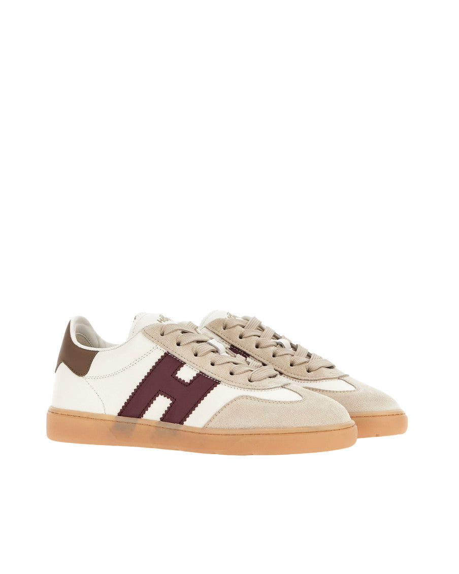 White Color Block Sneakers 2