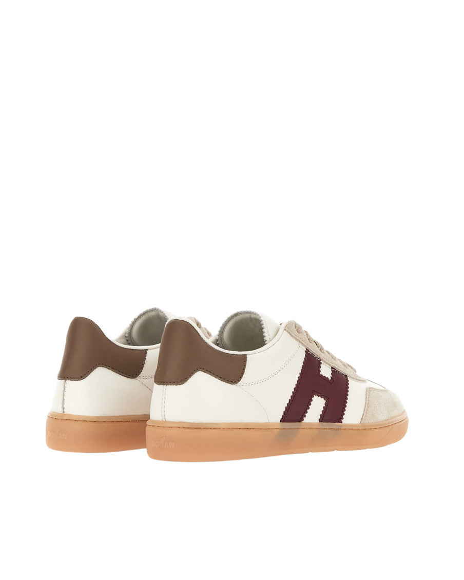 White Color Block Sneakers 5