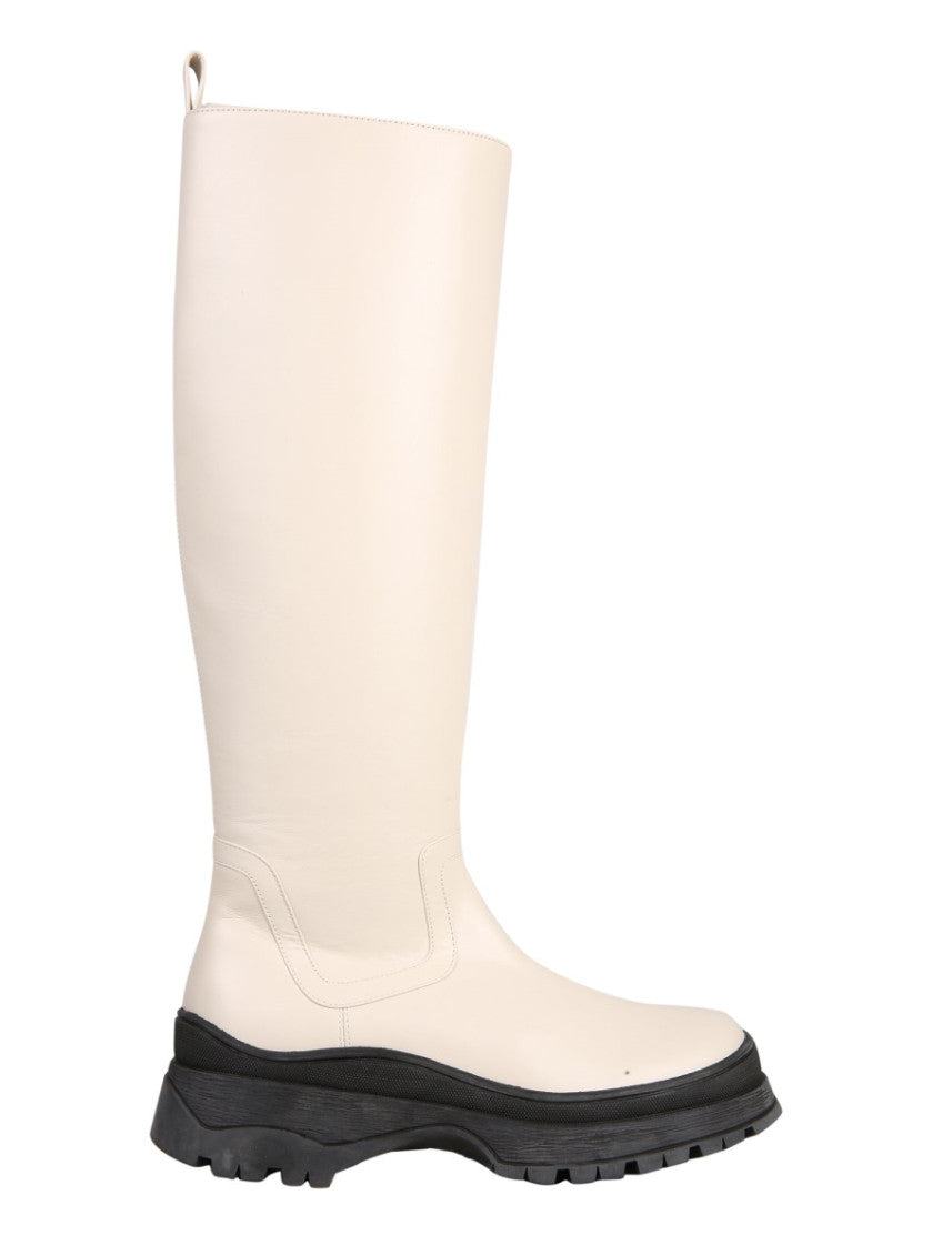 Cream High Boots 1