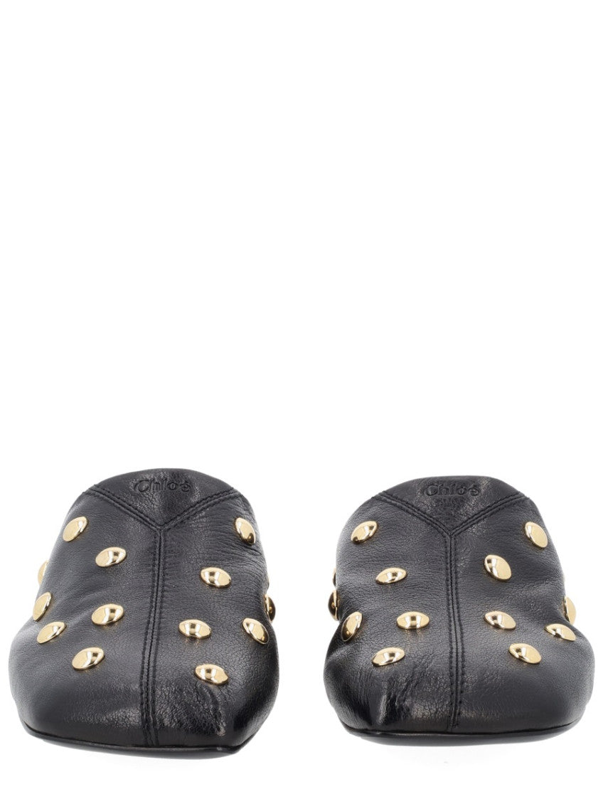 Black Studded Mules 3