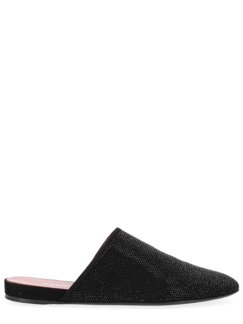 Black Slip-on Mules 1