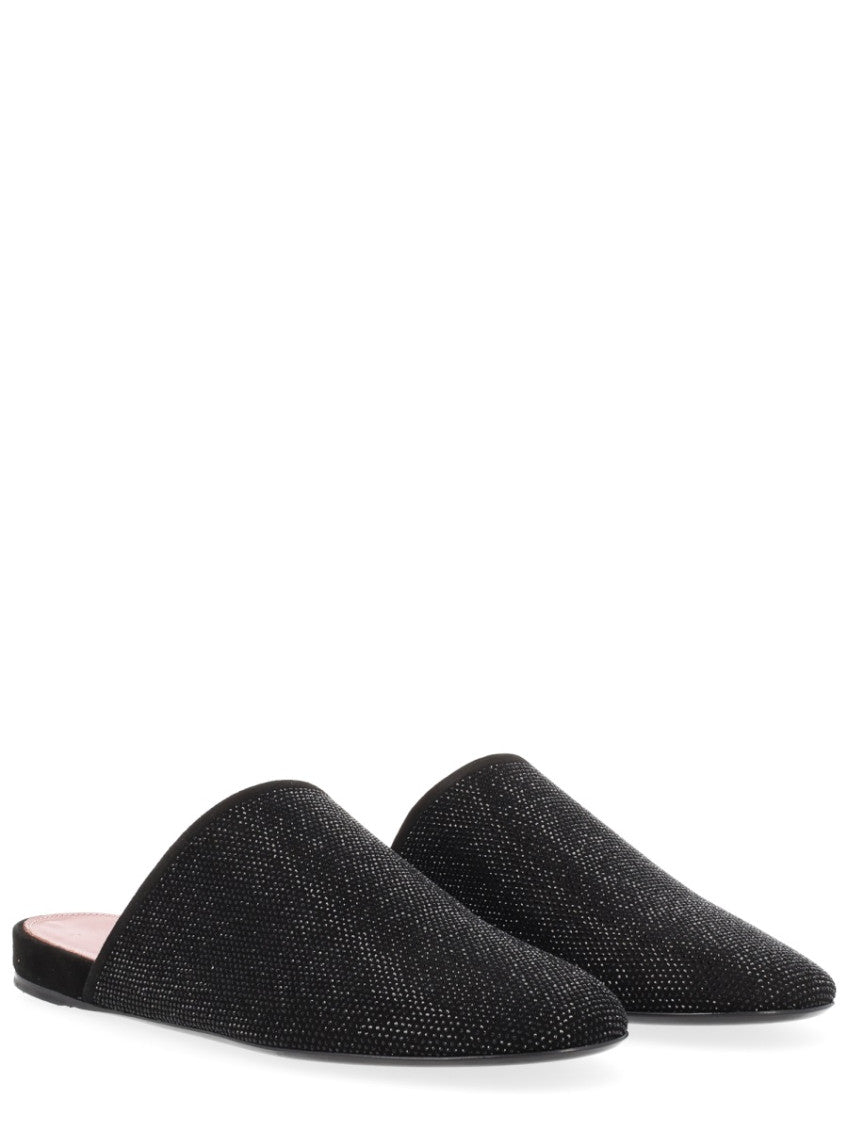 Black Slip-on Mules 2