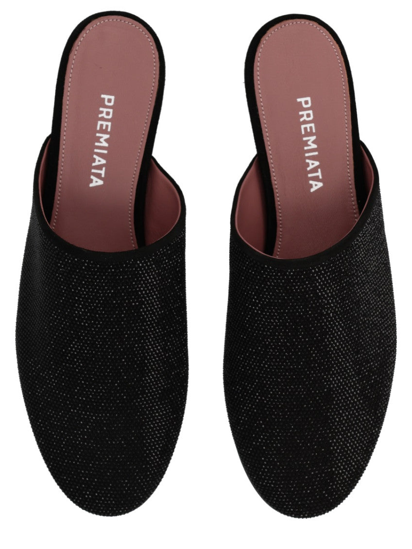 Black Slip-on Mules 5