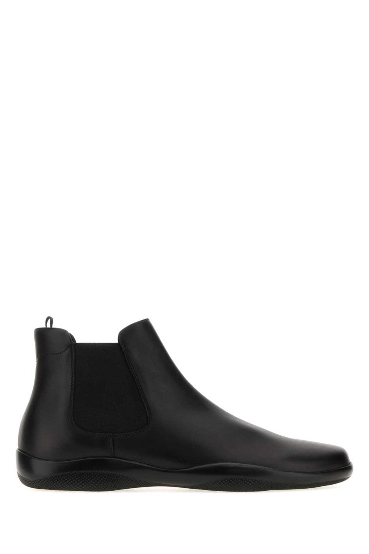 Black Leather Ankle Boots 1