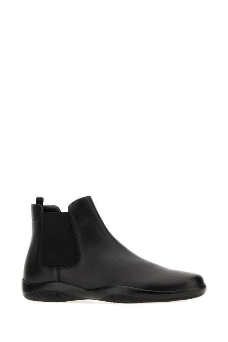 Black Leather Ankle Boots 2