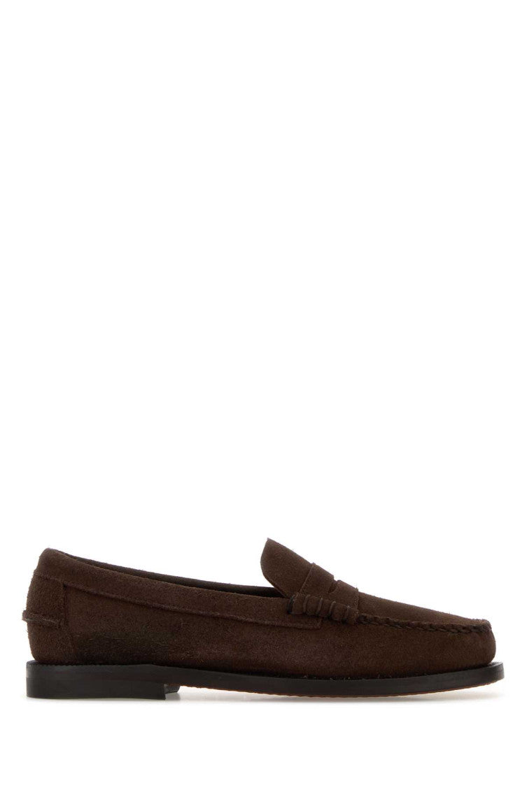 Dark Brown Suede Loafers 1