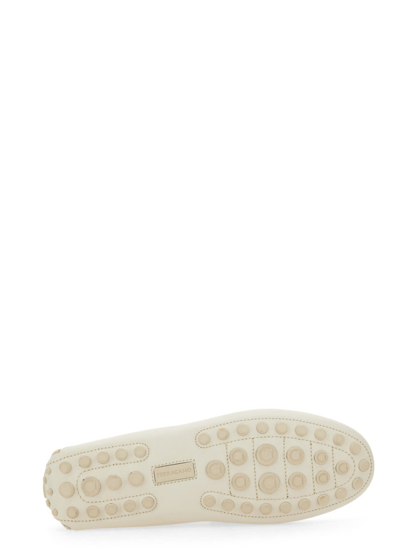White Leather Loafers 6