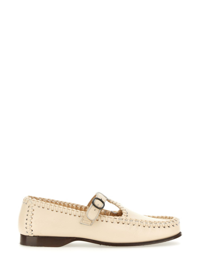 White Leather Loafers 1