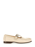 White Leather Loafers 1