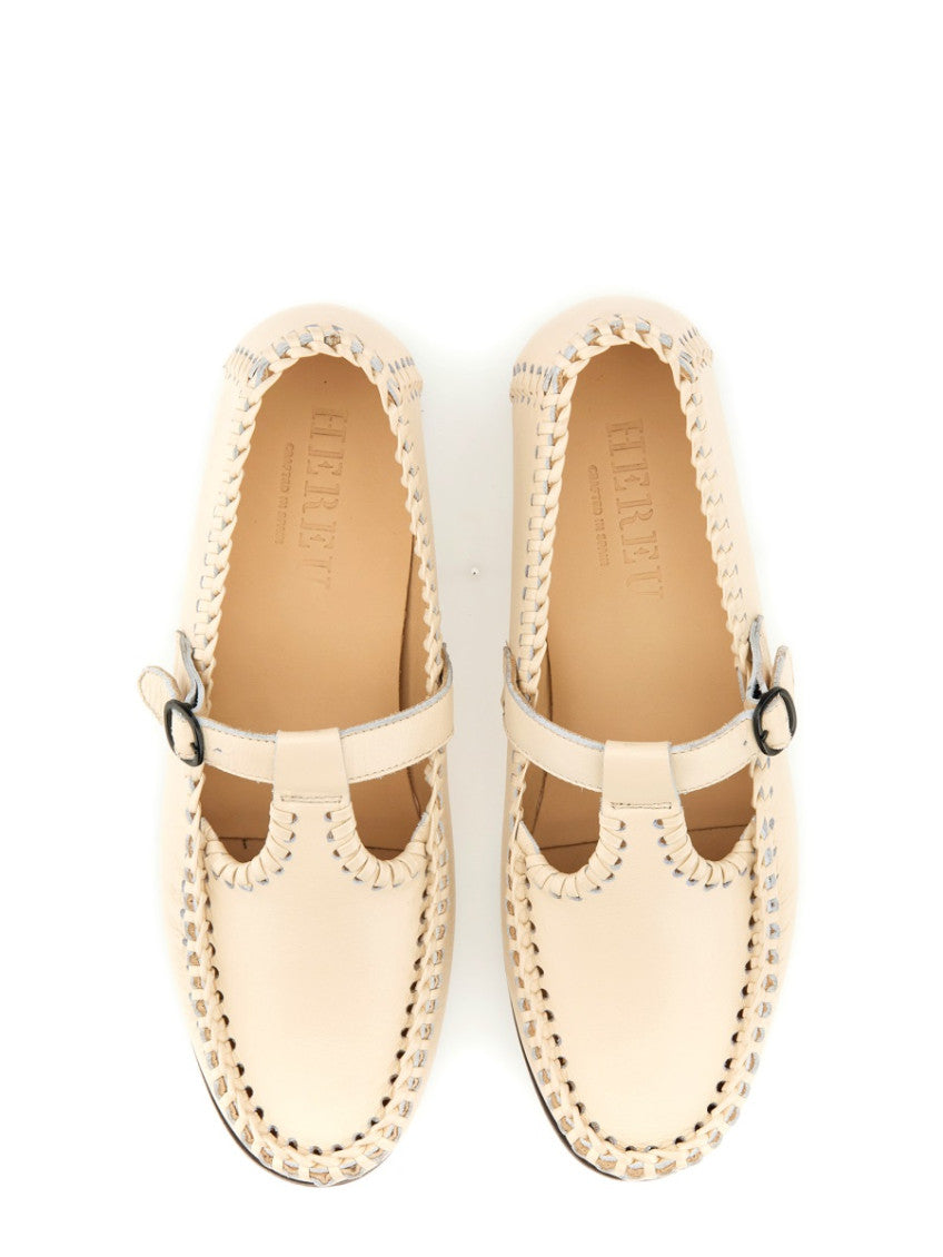 White Leather Loafers 6