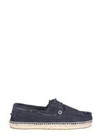 Navy Blue Slip On Espadrille Loafers 1