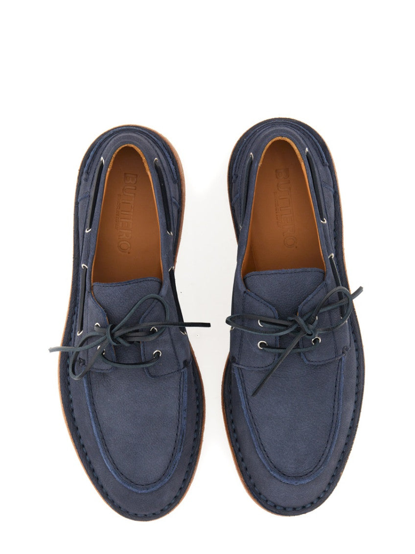 Blue Lace Up Loafers 2