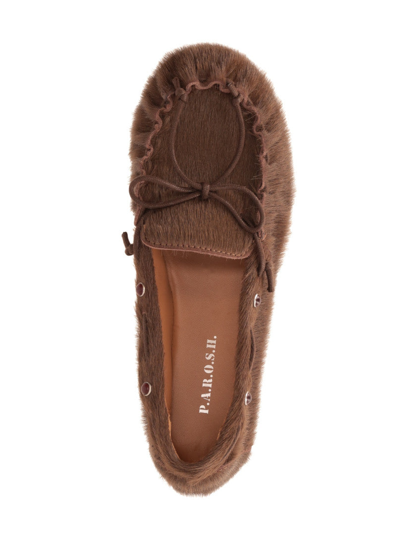 Brown Round-toe Loafers 4