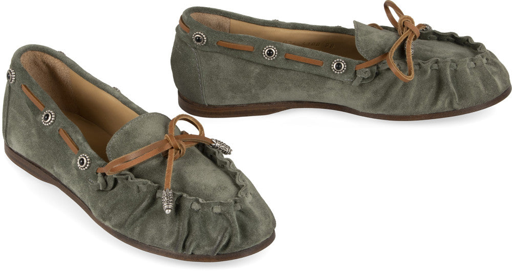 Green Suede Loafers 3