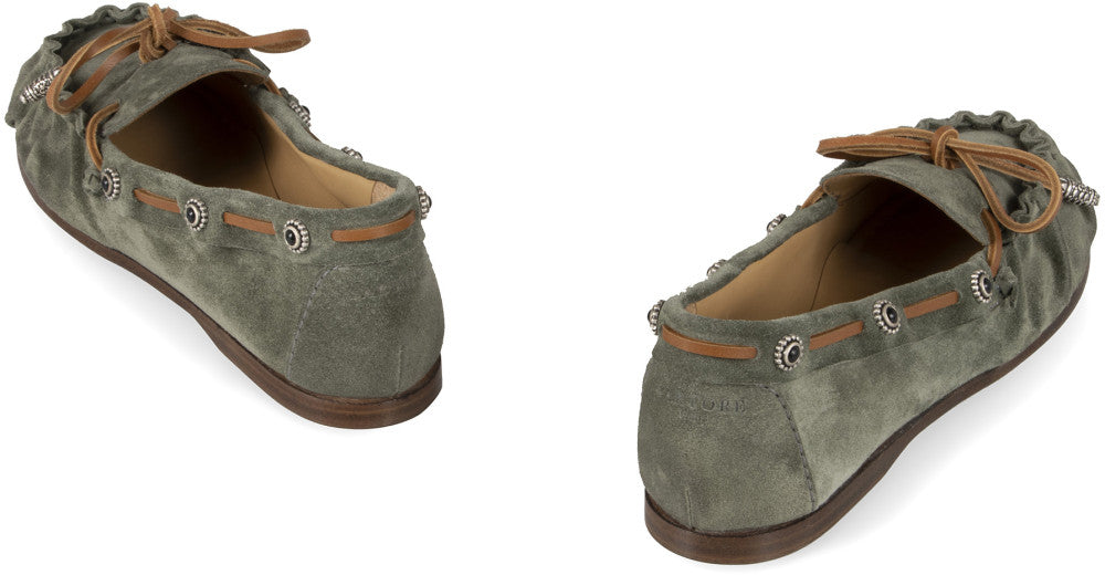 Green Suede Loafers 4