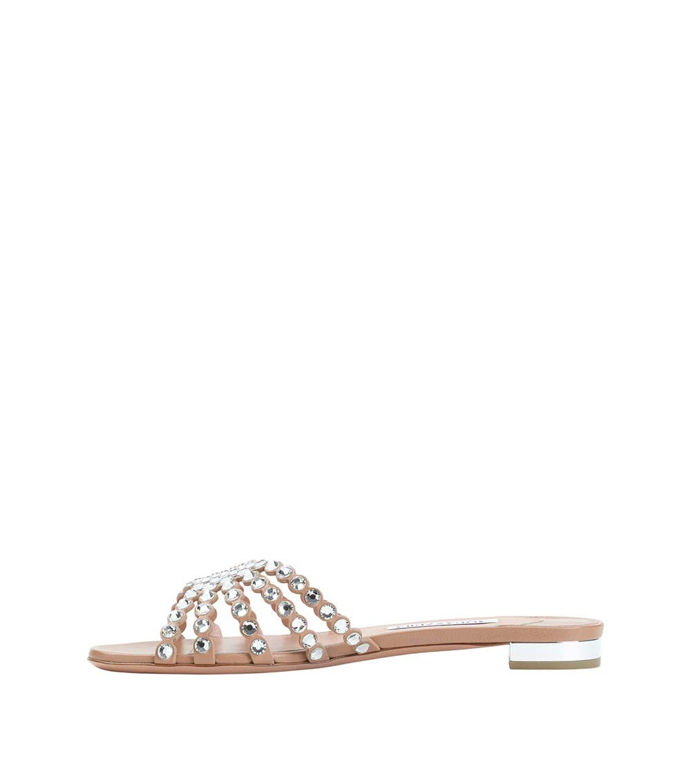 Pink Embellished Flash Sandals 2