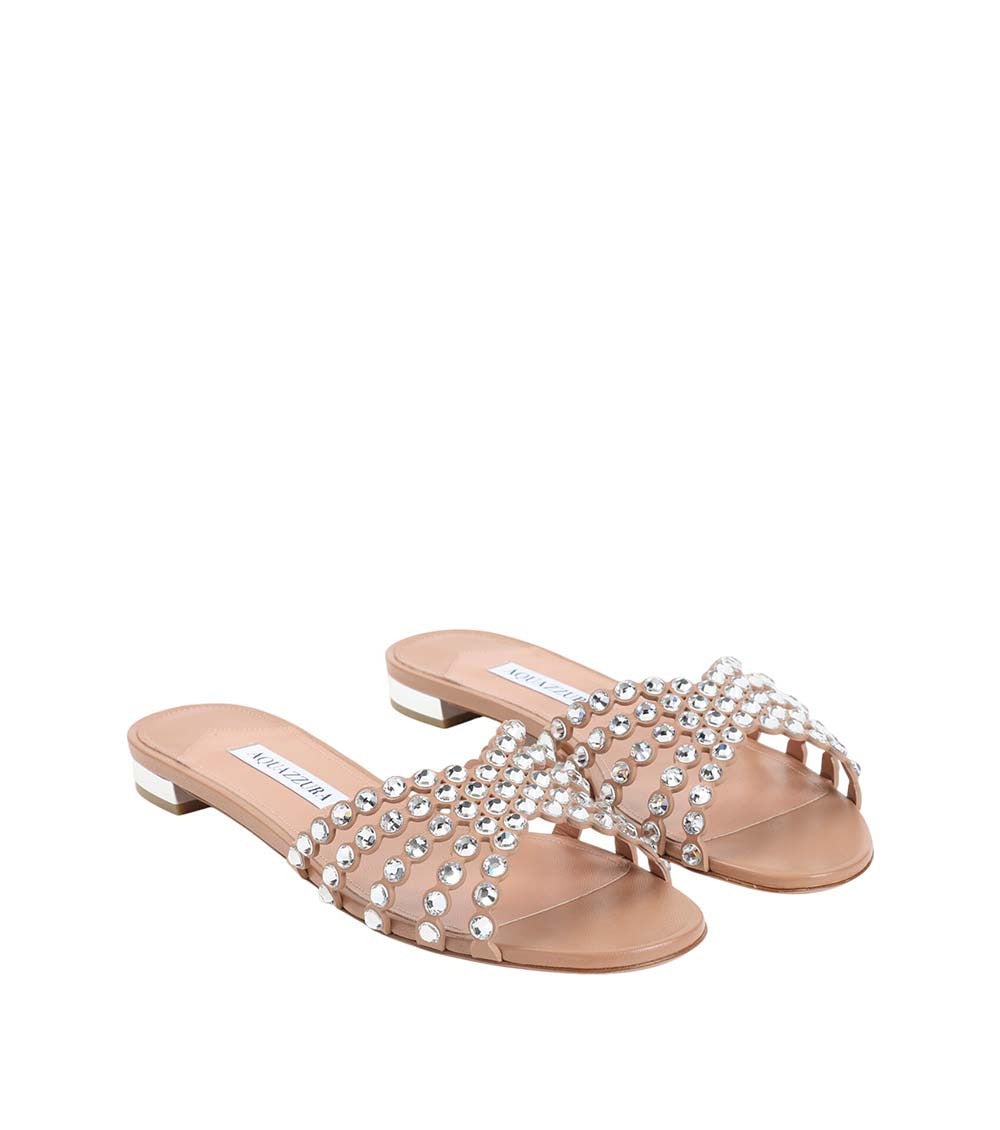 Pink Embellished Flash Sandals 3